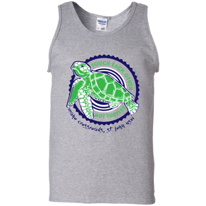 Touch Each Other Not Turtles Cotton Tank Top