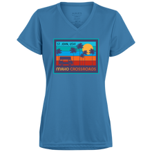 Load image into Gallery viewer, Crossroads Sunset Ladies&#39; Wicking T-Shirt